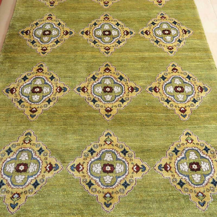 【セミオーダー受付中】  サイズ変更OK　カラー変更OK イラン　シラーズ産　ギャッベ 　（hl-64272）