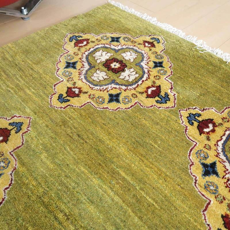 【セミオーダー受付中】  サイズ変更OK　カラー変更OK イラン　シラーズ産　ギャッベ 　（hl-64272）