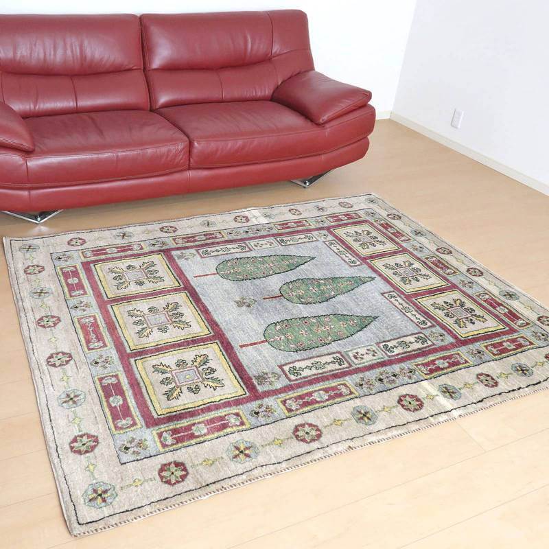 【セミオーダー受付中】  サイズ変更OK　カラー変更OK イラン　シラーズ産　ギャッベ 　（hl-69841）