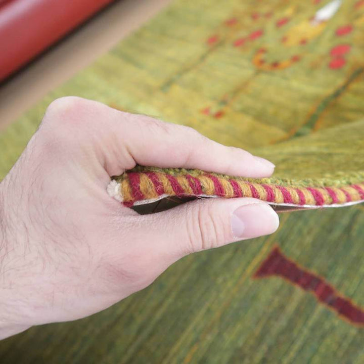 【セミオーダー受付中】プレミアムギャッベ ルリバフ 204×148cm｜サイズ・カラー変更OK（HL-70166）