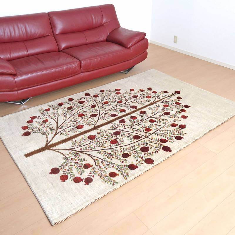 【セミオーダー受付中】  サイズ変更OK　カラー変更OK イラン　シラーズ産　ギャッベ 　（hl-73242）