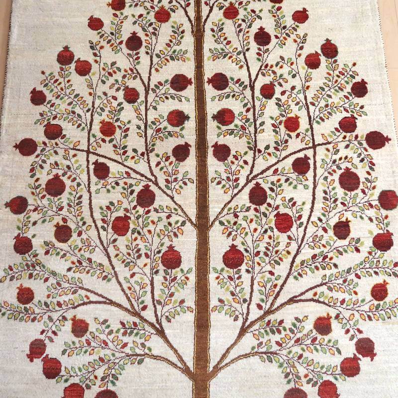 【セミオーダー受付中】  サイズ変更OK　カラー変更OK イラン　シラーズ産　ギャッベ 　（hl-73242）