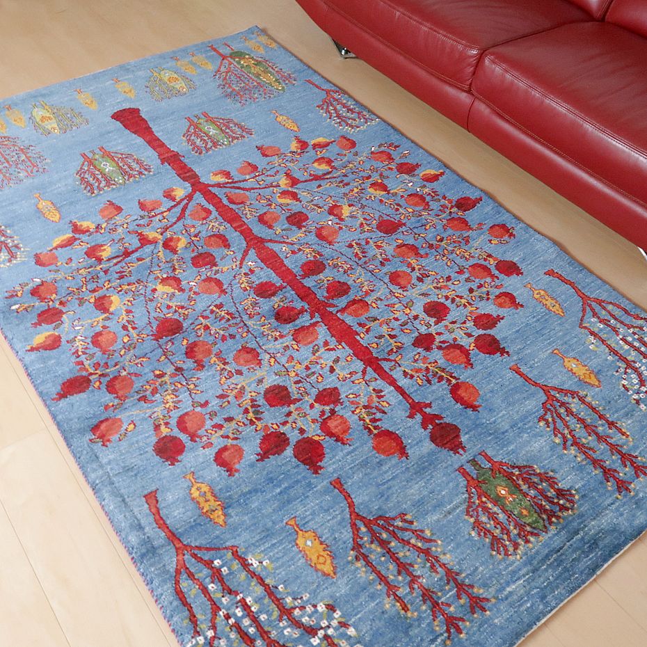 【セミオーダー受付中】  サイズ変更OK　カラー変更OK イラン　シラーズ産　ギャッベ 　（hl-73256）