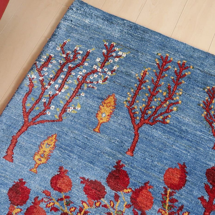 【セミオーダー受付中】  サイズ変更OK　カラー変更OK イラン　シラーズ産　ギャッベ 　（hl-73256）