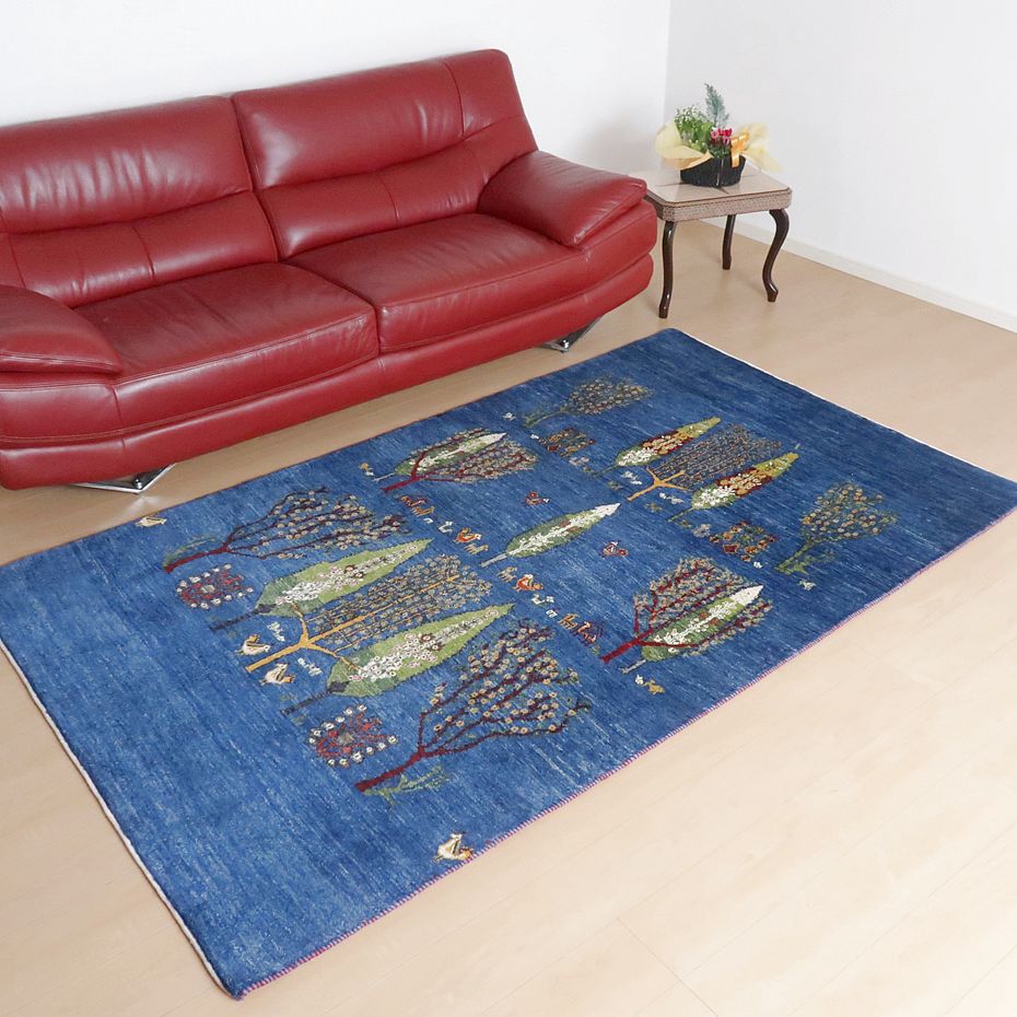 【セミオーダー受付中】  サイズ変更OK　カラー変更OK イラン　シラーズ産　ギャッベ 　（hl-73288）