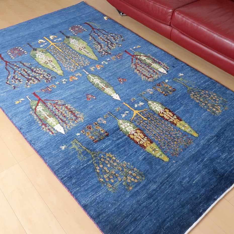 【セミオーダー受付中】  サイズ変更OK　カラー変更OK イラン　シラーズ産　ギャッベ 　（hl-73288）