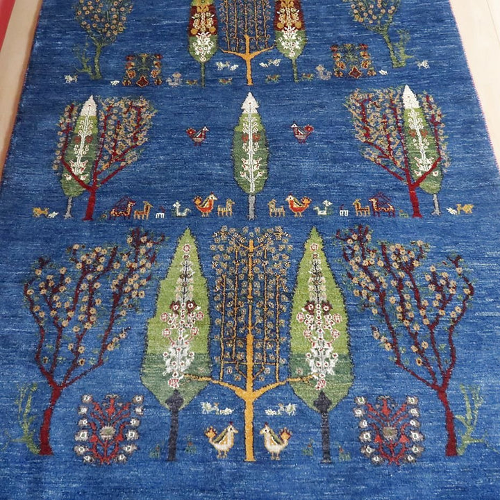 【セミオーダー受付中】  サイズ変更OK　カラー変更OK イラン　シラーズ産　ギャッベ 　（hl-73288）