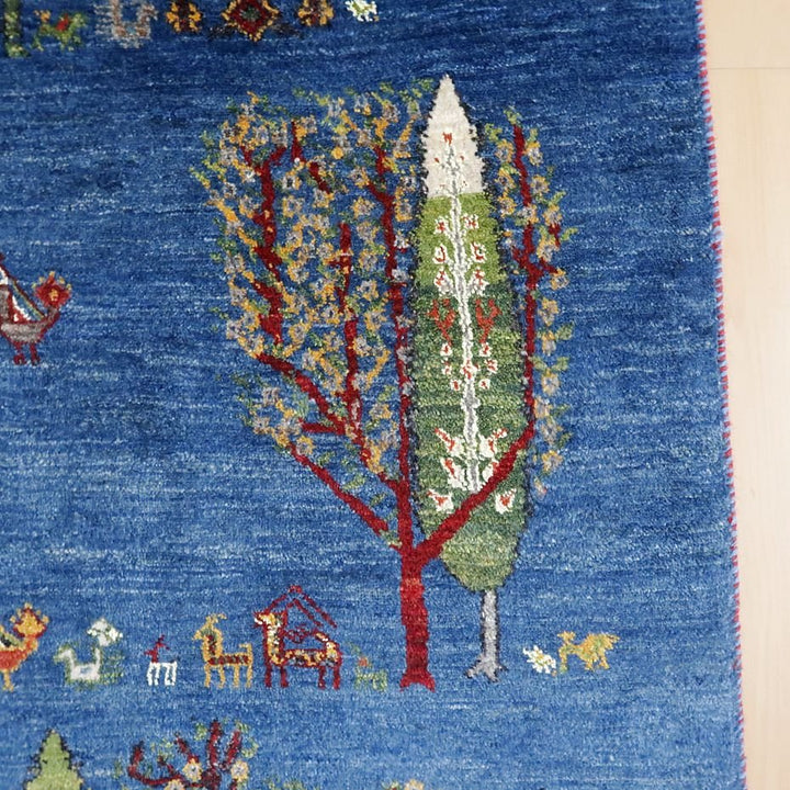 【セミオーダー受付中】  サイズ変更OK　カラー変更OK イラン　シラーズ産　ギャッベ 　（hl-73288）