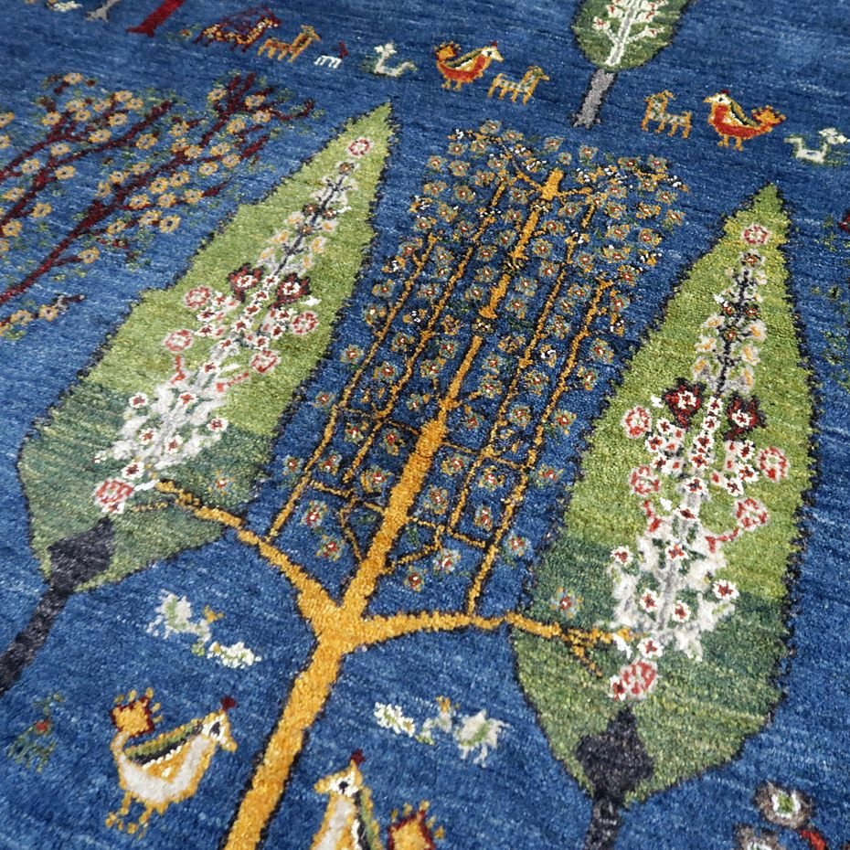 【セミオーダー受付中】  サイズ変更OK　カラー変更OK イラン　シラーズ産　ギャッベ 　（hl-73288）