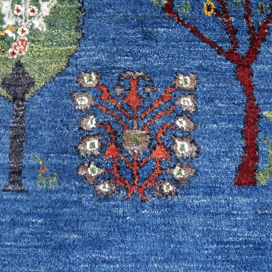 【セミオーダー受付中】  サイズ変更OK　カラー変更OK イラン　シラーズ産　ギャッベ 　（hl-73288）