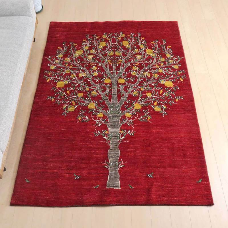 【セミオーダー受付中】  サイズ変更OK　カラー変更OK イラン　シラーズ産　ギャッベ 　（hl-83870）