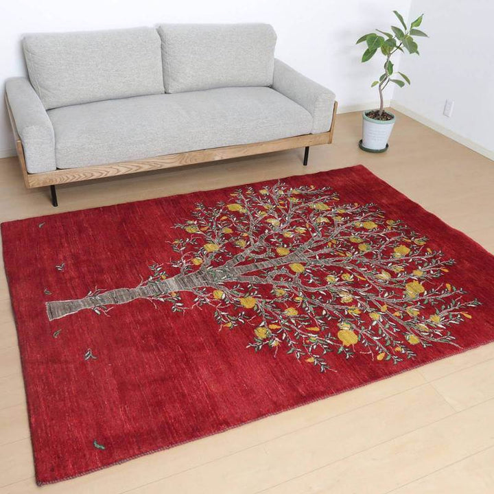 【セミオーダー受付中】  サイズ変更OK　カラー変更OK イラン　シラーズ産　ギャッベ 　（hl-83870）