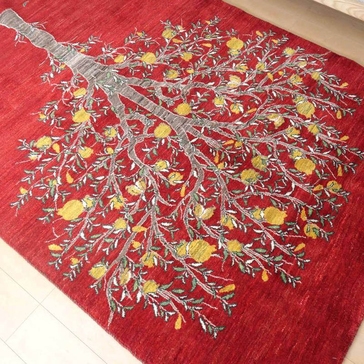 【セミオーダー受付中】  サイズ変更OK　カラー変更OK イラン　シラーズ産　ギャッベ 　（hl-83870）