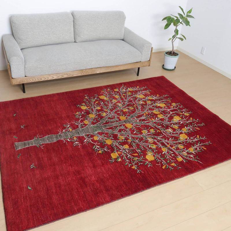 【セミオーダー受付中】  サイズ変更OK　カラー変更OK イラン　シラーズ産　ギャッベ 　（hl-83871）