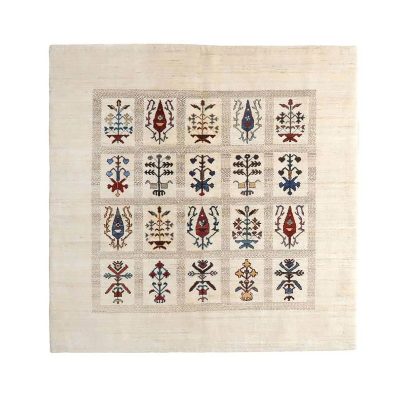 【セミオーダー受付中】  サイズ変更OK　カラー変更OK イラン　シラーズ産　ギャッベ 　（hm-10897）