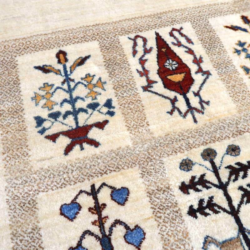 【セミオーダー受付中】  サイズ変更OK　カラー変更OK イラン　シラーズ産　ギャッベ 　（hm-10897）