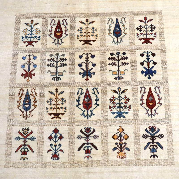 【セミオーダー受付中】  サイズ変更OK　カラー変更OK イラン　シラーズ産　ギャッベ 　（hm-10897）