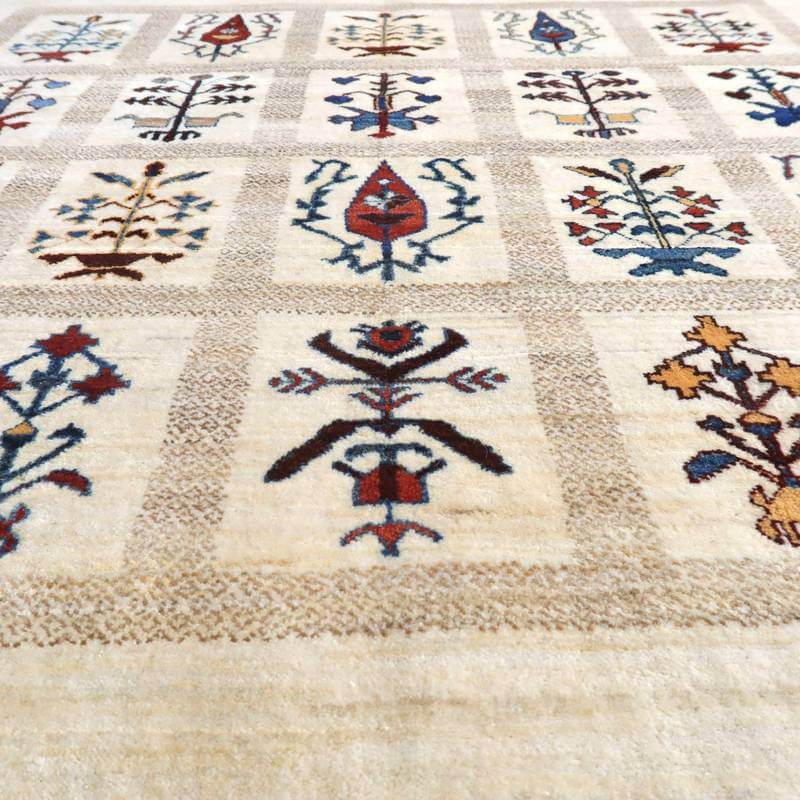 【セミオーダー受付中】  サイズ変更OK　カラー変更OK イラン　シラーズ産　ギャッベ 　（hm-10897）