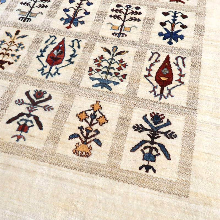 【セミオーダー受付中】  サイズ変更OK　カラー変更OK イラン　シラーズ産　ギャッベ 　（hm-10897）