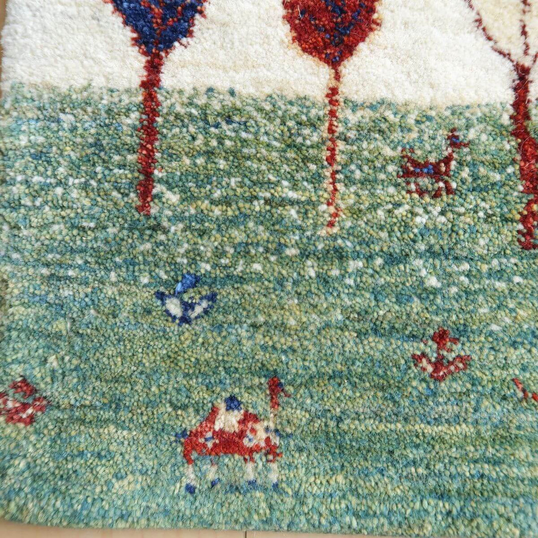 【セミオーダー受付中】  サイズ変更OK　カラー変更OK イラン　シラーズ産　ギャッベ 　（hm-11099）