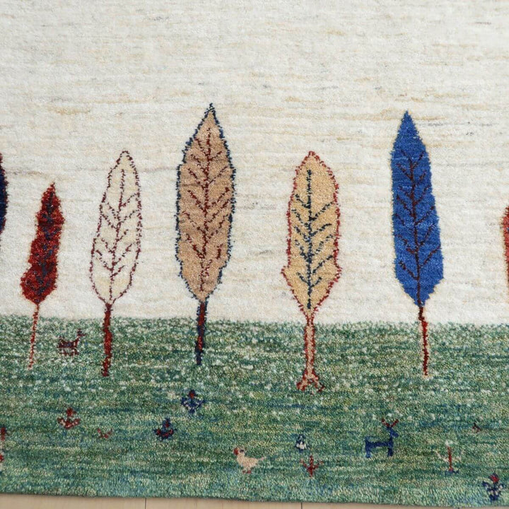 【セミオーダー受付中】  サイズ変更OK　カラー変更OK イラン　シラーズ産　ギャッベ 　（hm-11099）