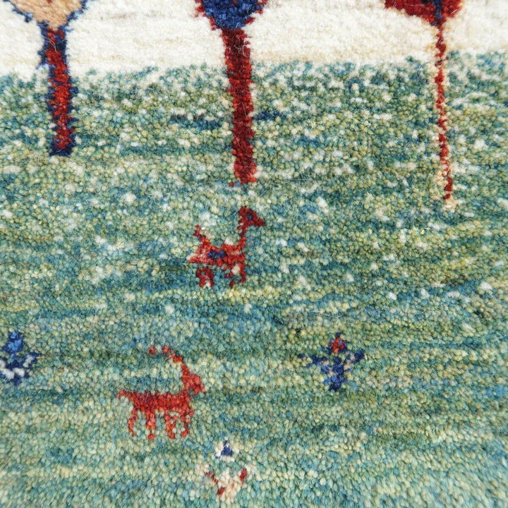 【セミオーダー受付中】  サイズ変更OK　カラー変更OK イラン　シラーズ産　ギャッベ 　（hm-11099）