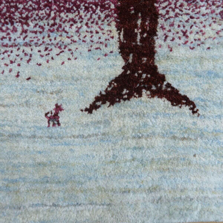 【セミオーダー受付中】  サイズ変更OK　カラー変更OK イラン　シラーズ産　ギャッベ 　（hm-11101）