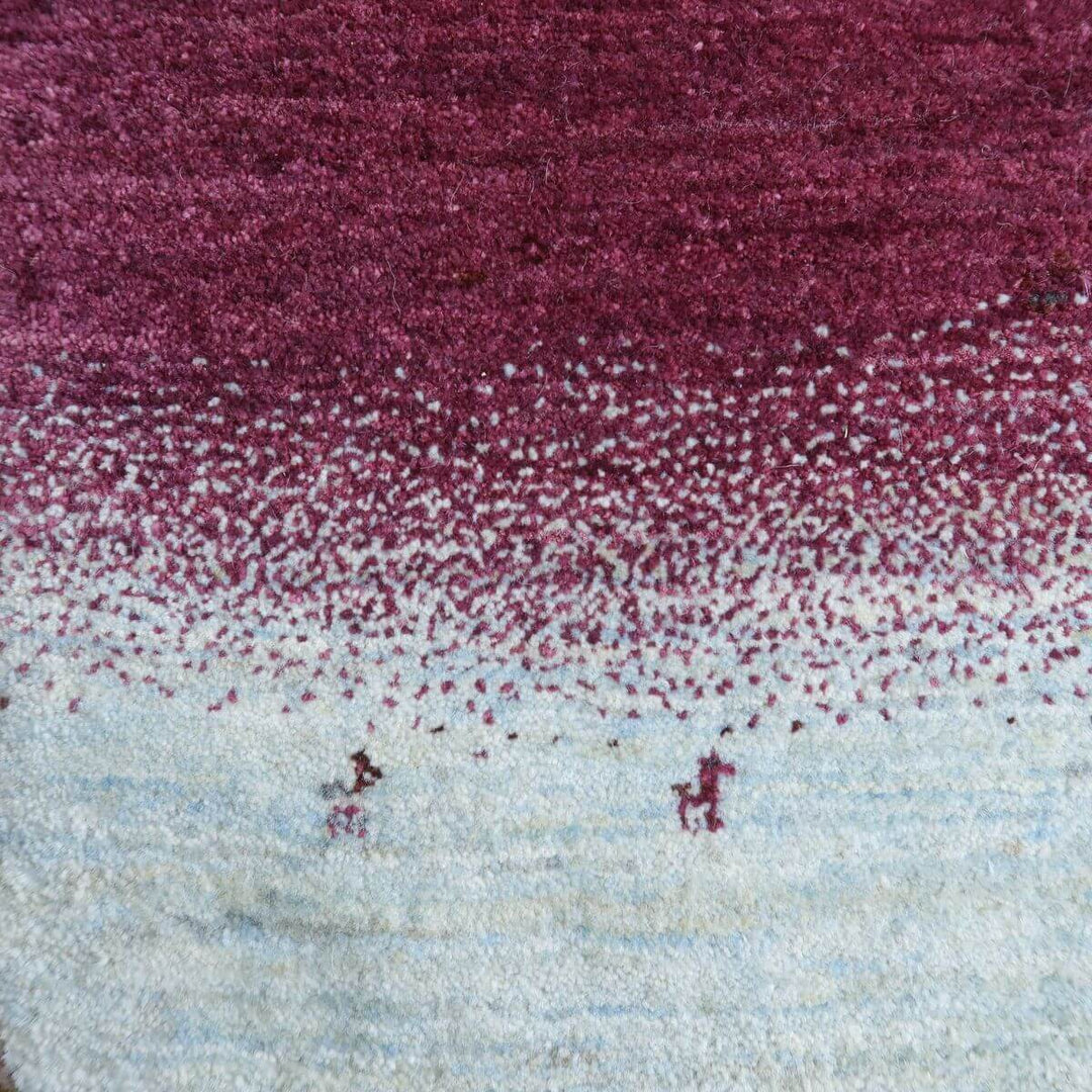 【セミオーダー受付中】  サイズ変更OK　カラー変更OK イラン　シラーズ産　ギャッベ 　（hm-11101）