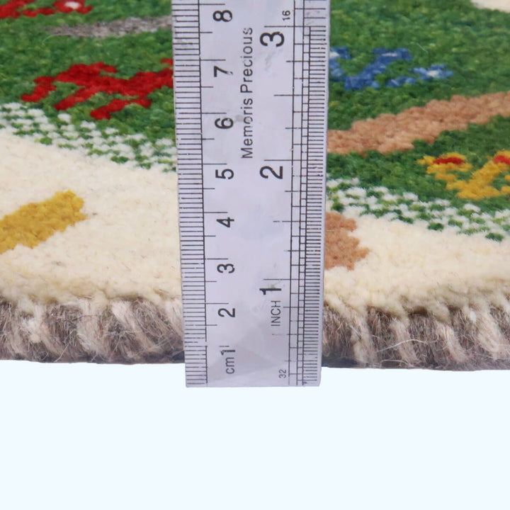 ギャッベ（ギャベ）カシュクリ　93×93cm（HM-70088）