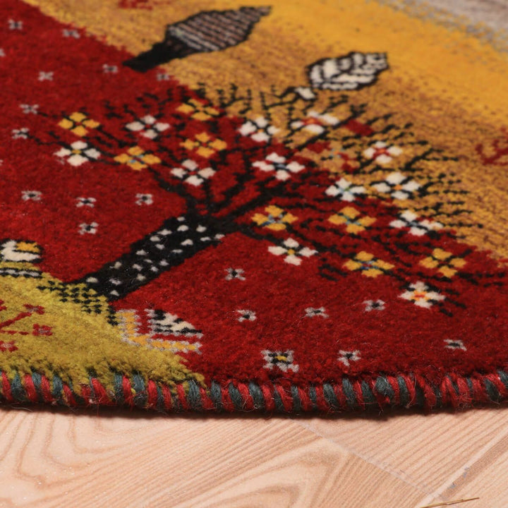 ギャッベ（ギャベ）カシュクリ　94×94cm（HM-70094）