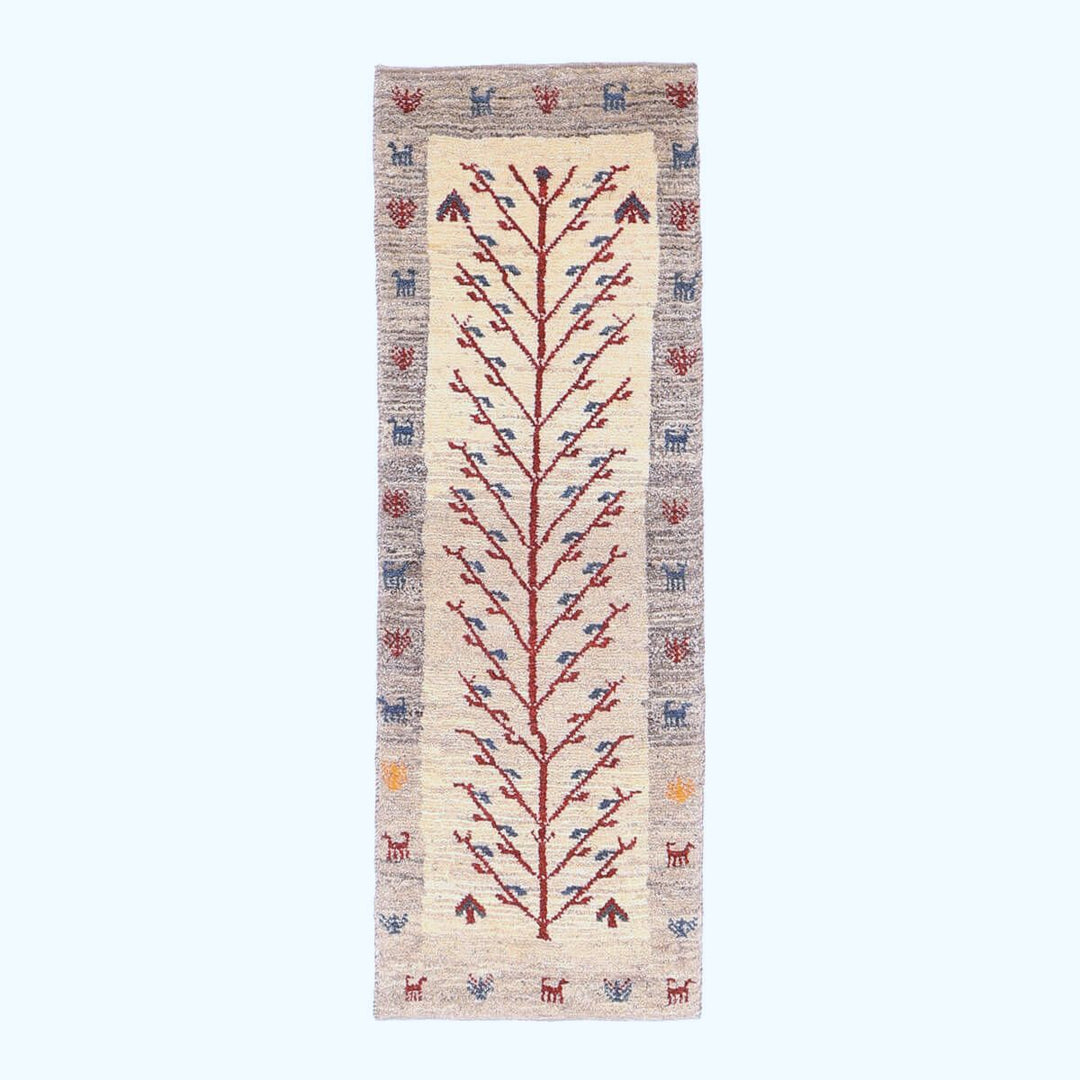ギャッベ（ギャベ）カシュクリ　151×52cm（HM-70128）