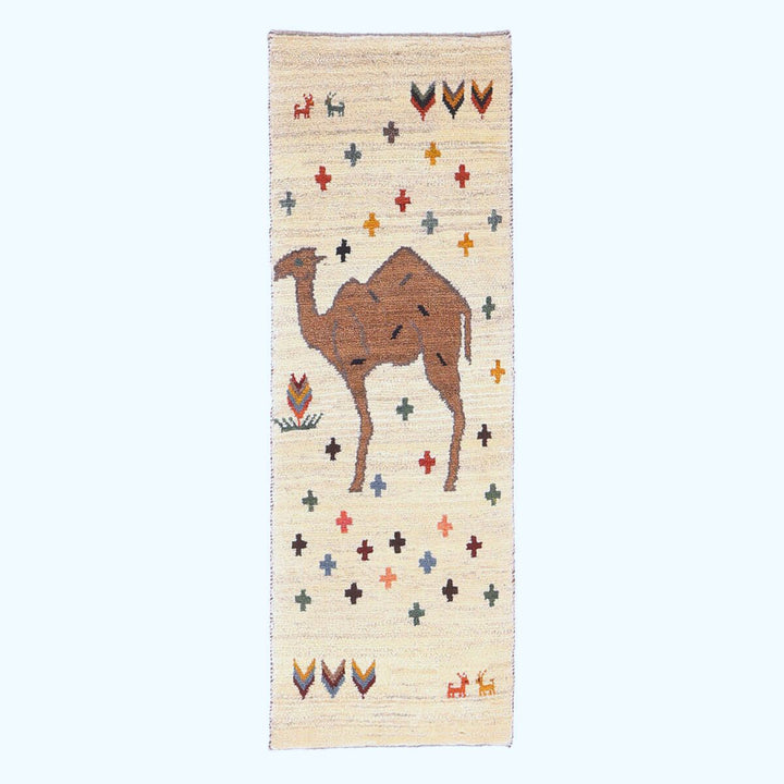 ギャッベ（ギャベ）カシュクリ　153×53cm（HM-70129）