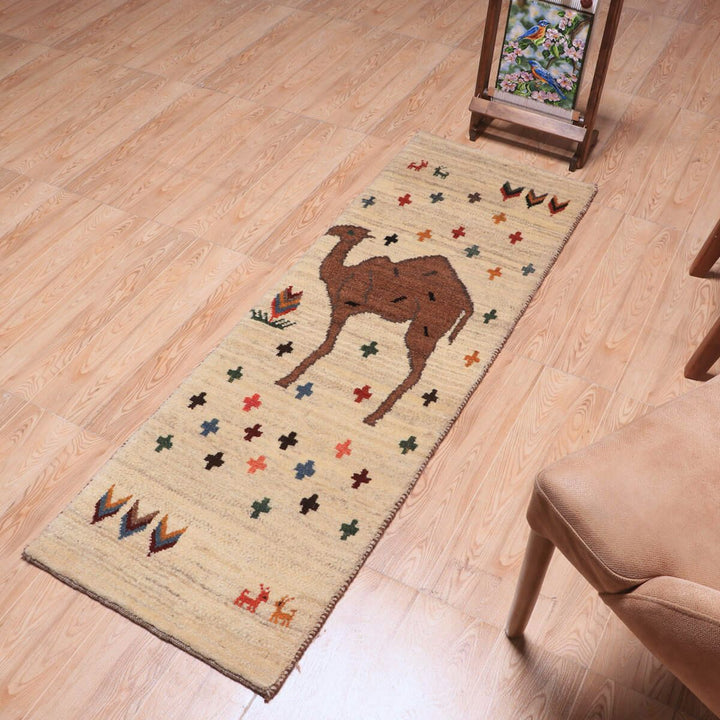 ギャッベ（ギャベ）カシュクリ　153×53cm（HM-70129）