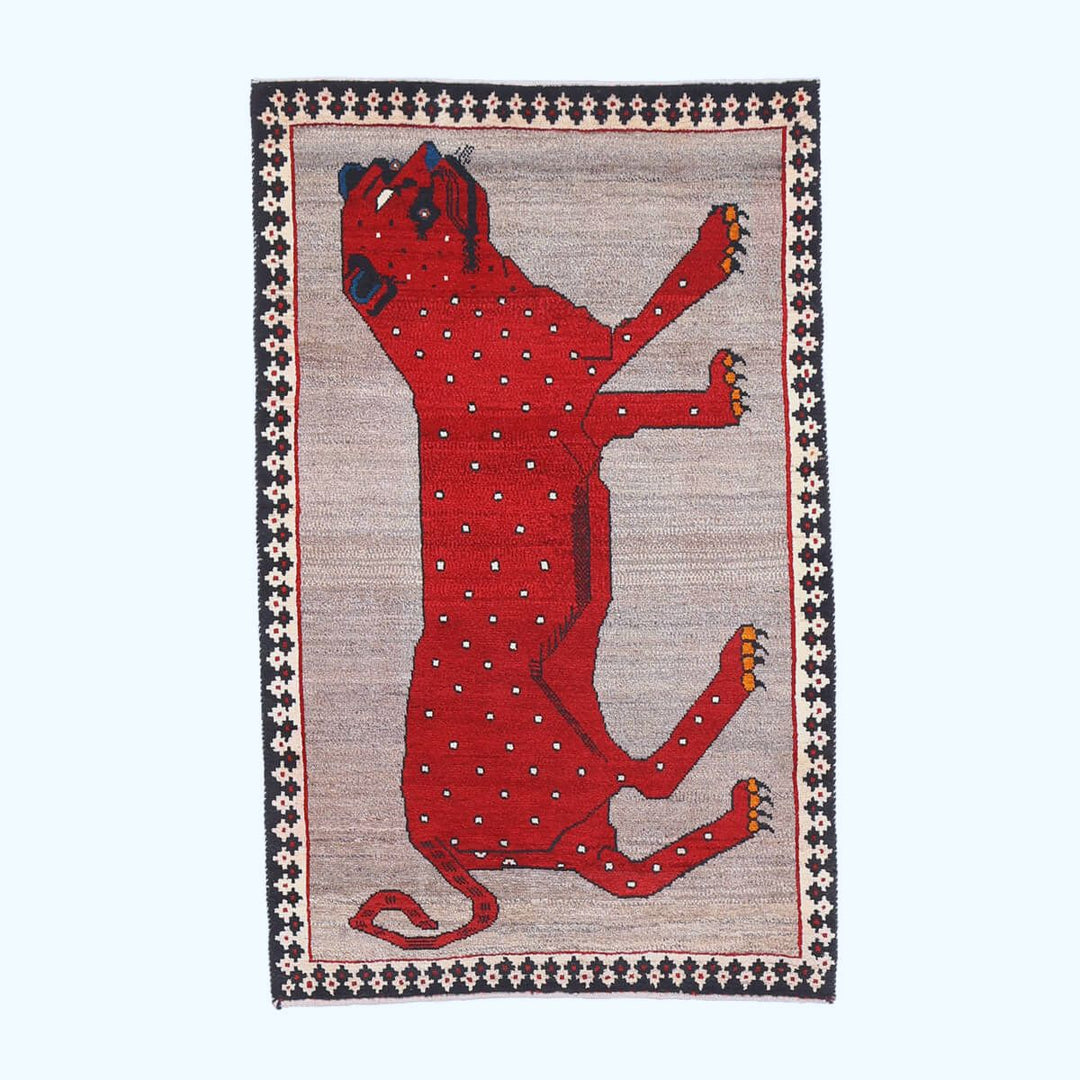 【セミオーダー受付中】  サイズ変更OK　カラー変更OK イラン　シラーズ産　ギャッベ 　（hm-70133）