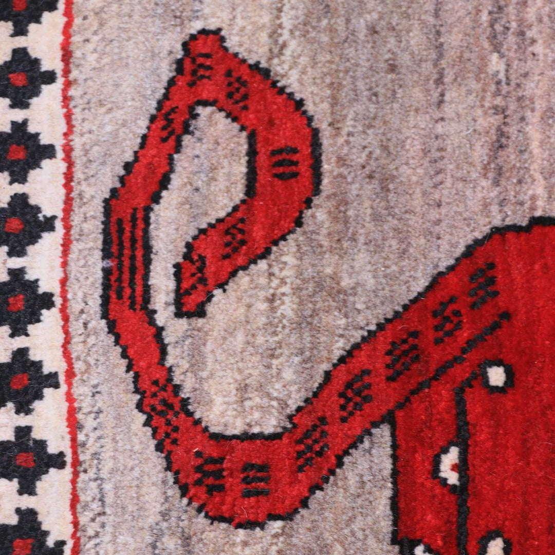 【セミオーダー受付中】  サイズ変更OK　カラー変更OK イラン　シラーズ産　ギャッベ 　（hm-70133）