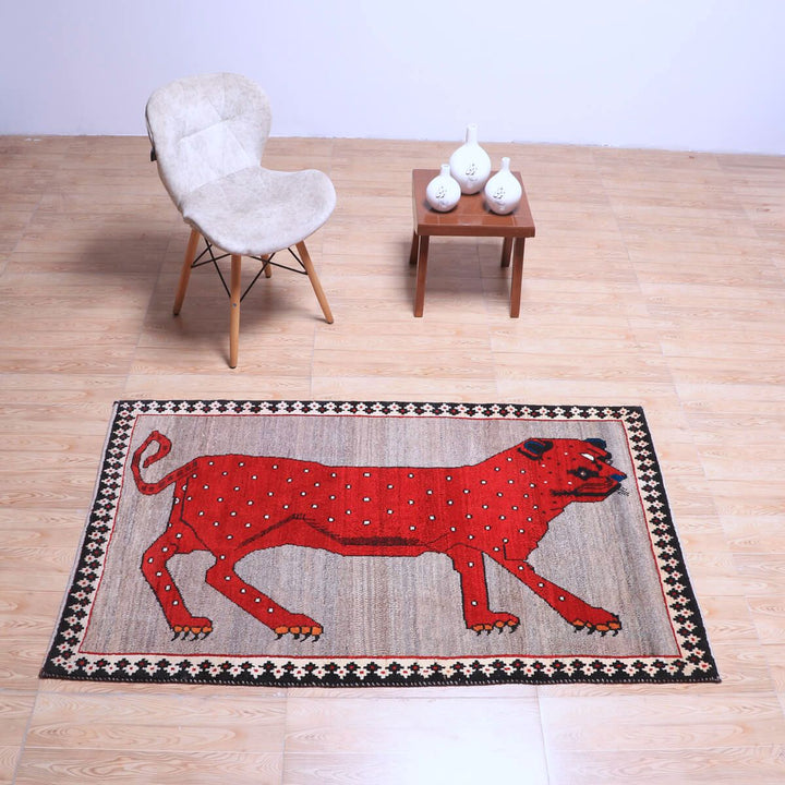 【セミオーダー受付中】  サイズ変更OK　カラー変更OK イラン　シラーズ産　ギャッベ 　（hm-70133）