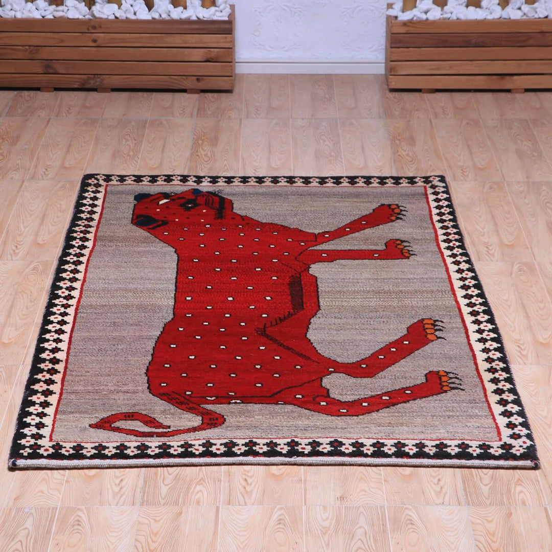 【セミオーダー受付中】  サイズ変更OK　カラー変更OK イラン　シラーズ産　ギャッベ 　（hm-70133）