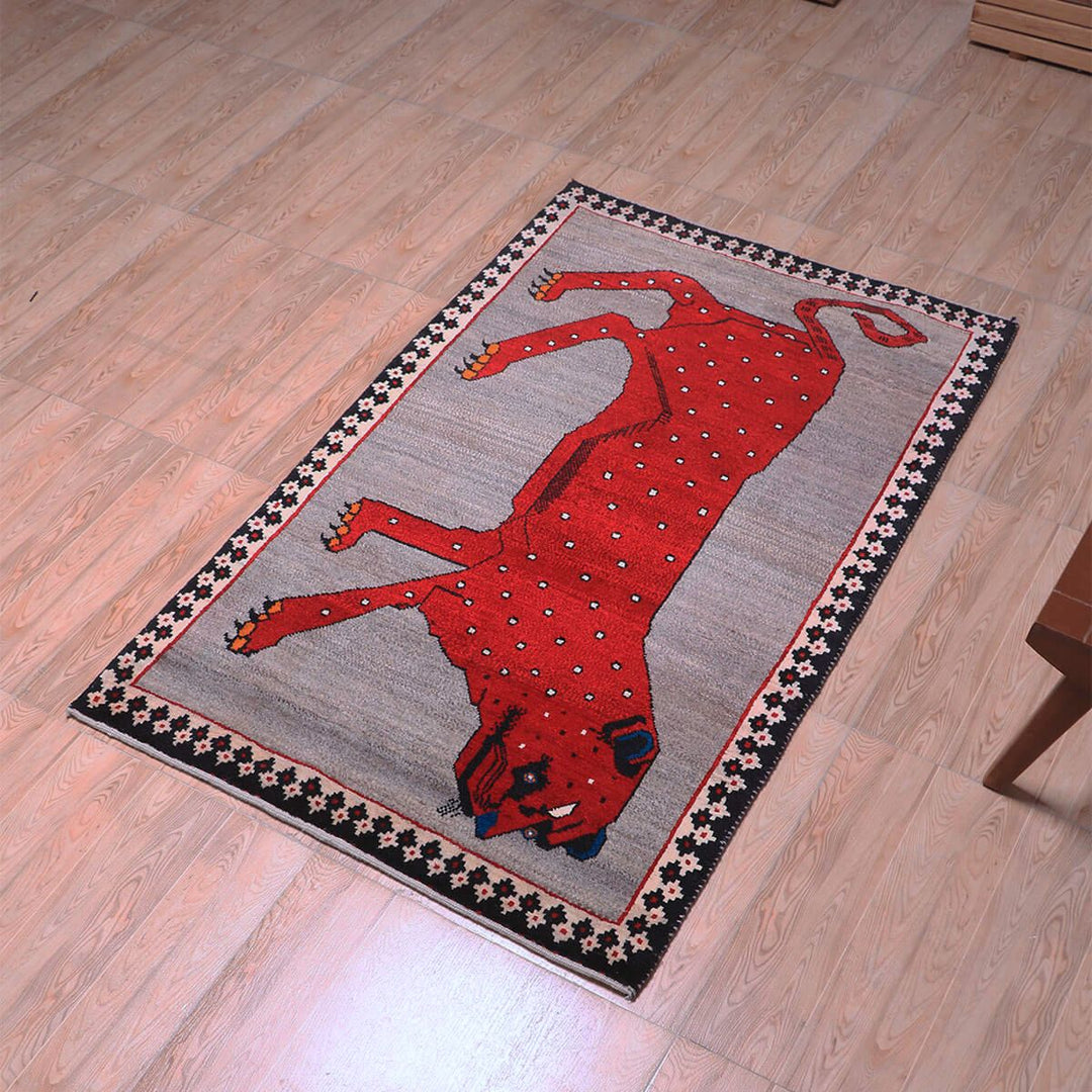 【セミオーダー受付中】  サイズ変更OK　カラー変更OK イラン　シラーズ産　ギャッベ 　（hm-70133）