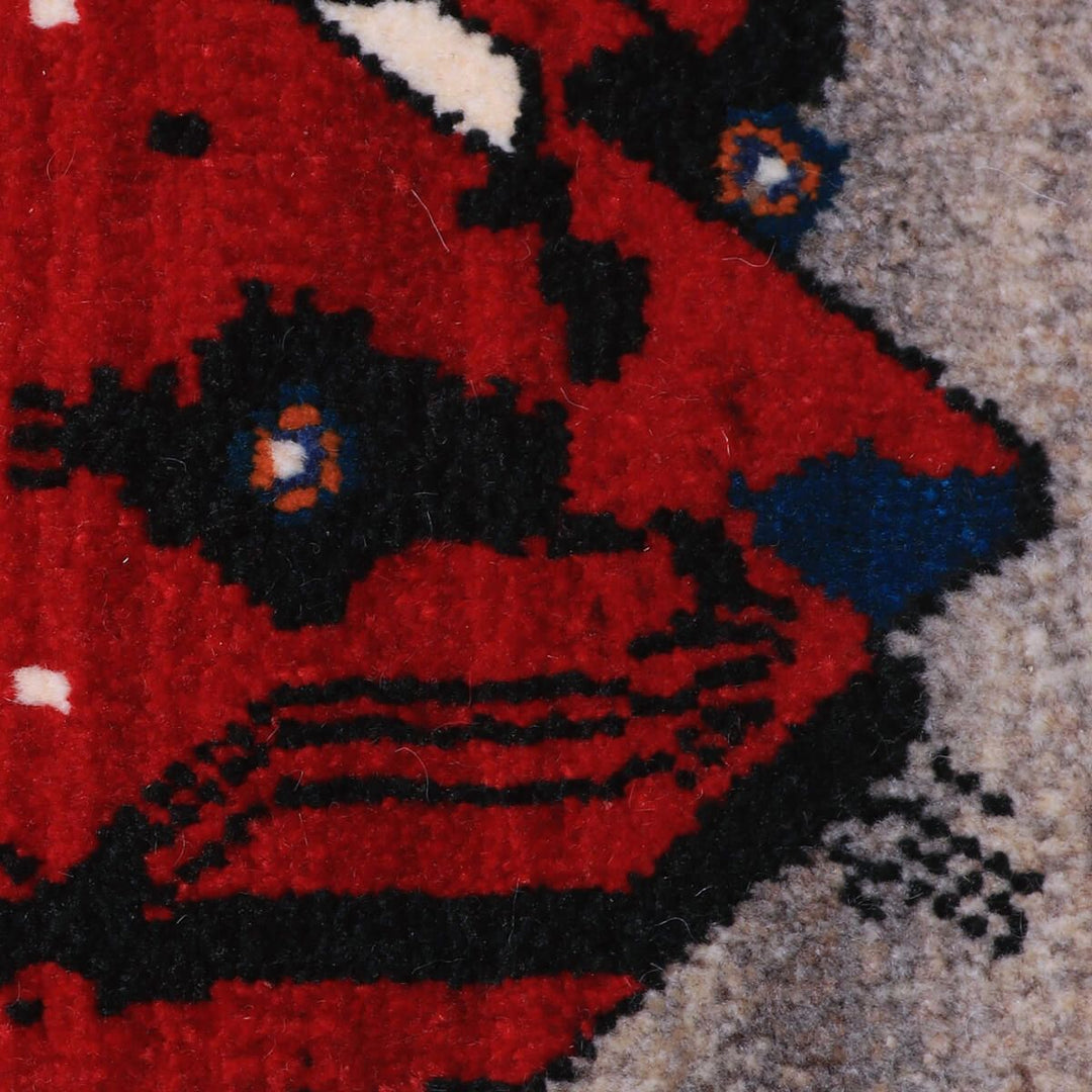 【セミオーダー受付中】  サイズ変更OK　カラー変更OK イラン　シラーズ産　ギャッベ 　（hm-70133）