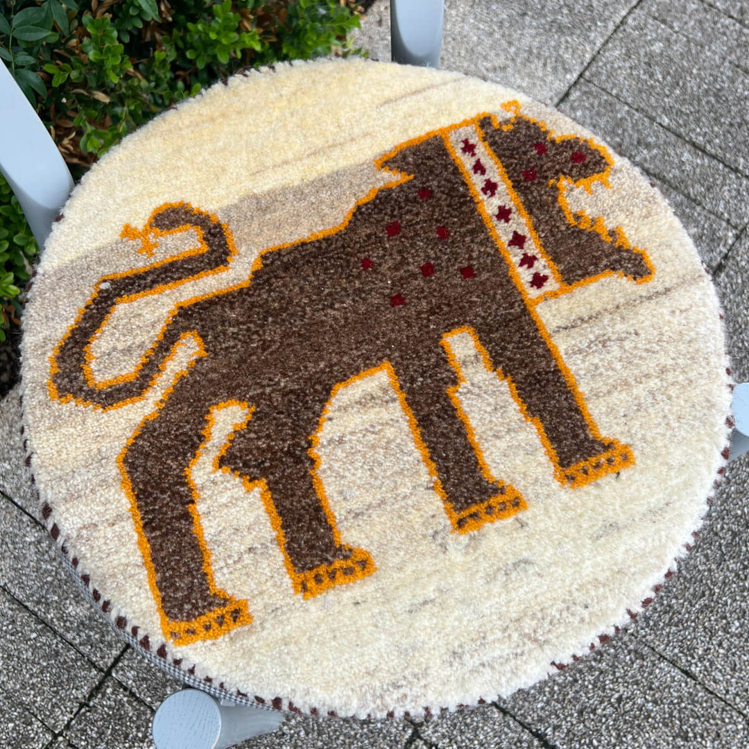 ギャッベ（ギャベ）カシュクリ　40×40cm（HP-70069）