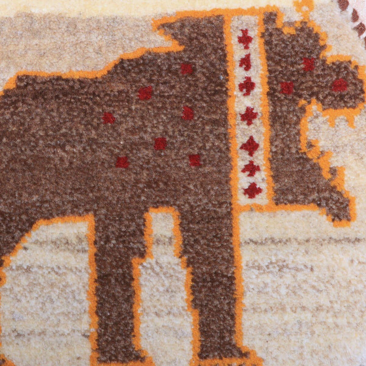ギャッベ（ギャベ）カシュクリ　40×40cm（HP-70069）