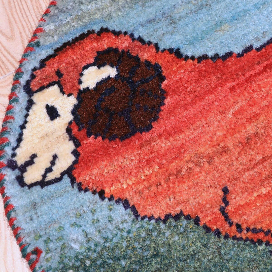 ギャッベ（ギャベ）カシュクリ　42×40cm（HP-70072）