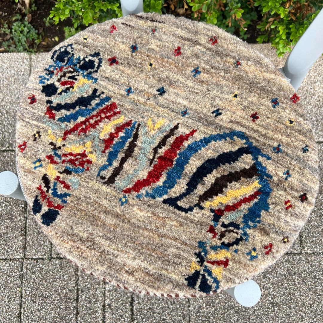 ギャッベ（ギャベ）カシュクリ　42×38cm（HP-70073）