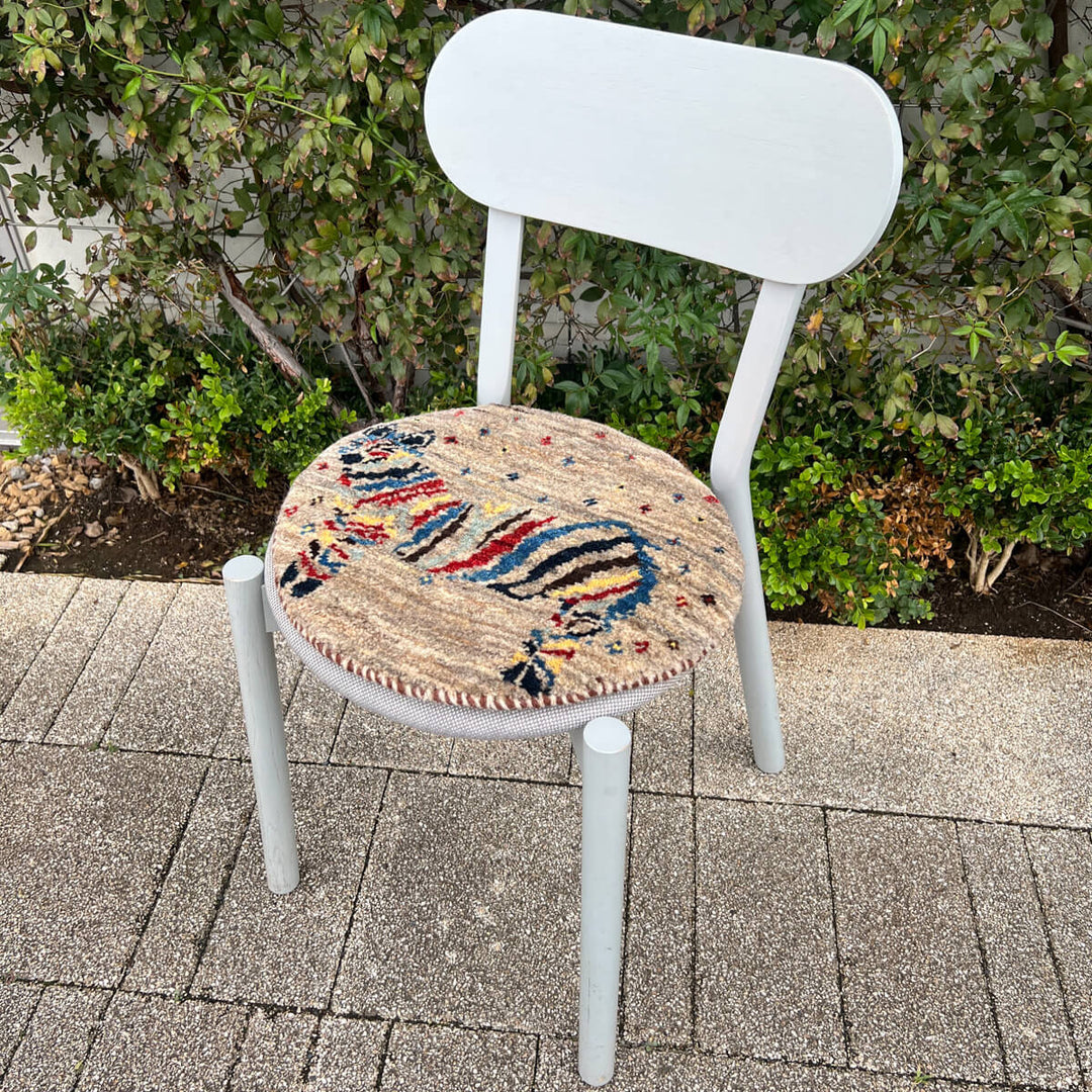 ギャッベ（ギャベ）カシュクリ　42×38cm（HP-70073）