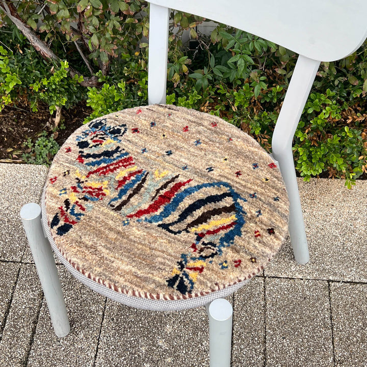 ギャッベ（ギャベ）カシュクリ　42×38cm（HP-70073）