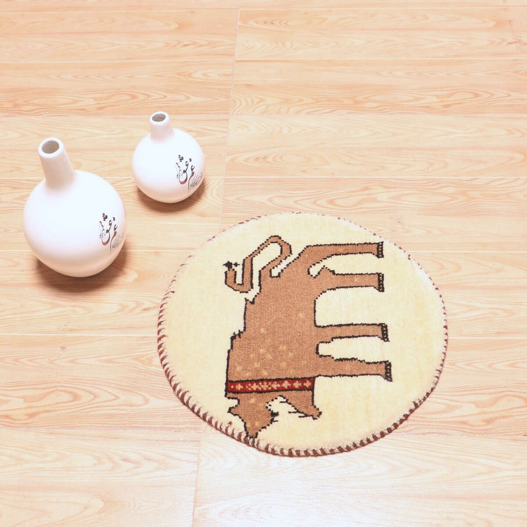 ギャッベ（ギャベ）カシュクリ　40×40cm（HP-70074）