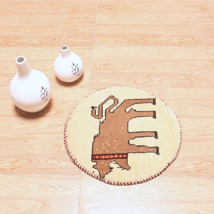 ギャッベ（ギャベ）カシュクリ　40×40cm（HP-70074）
