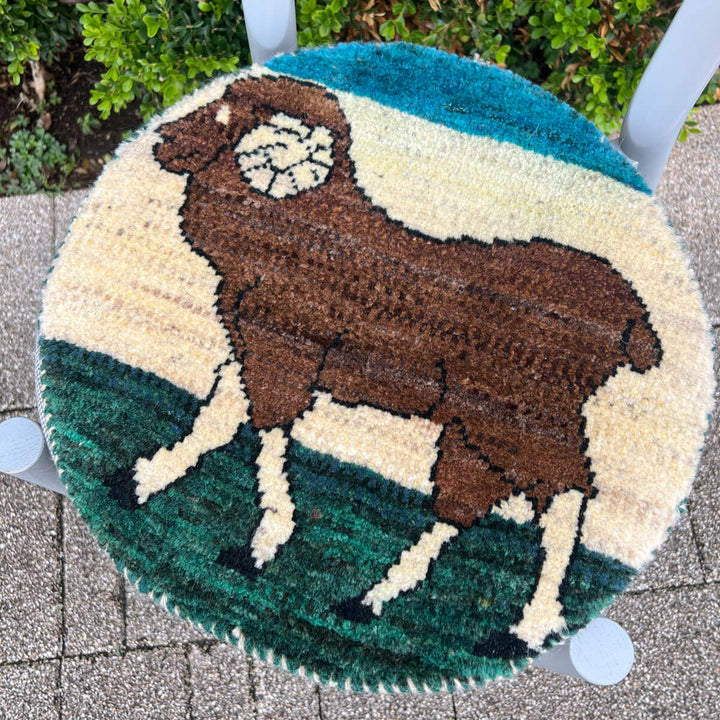 ギャッベ（ギャベ）カシュクリ　40×36cm（HP-70075）