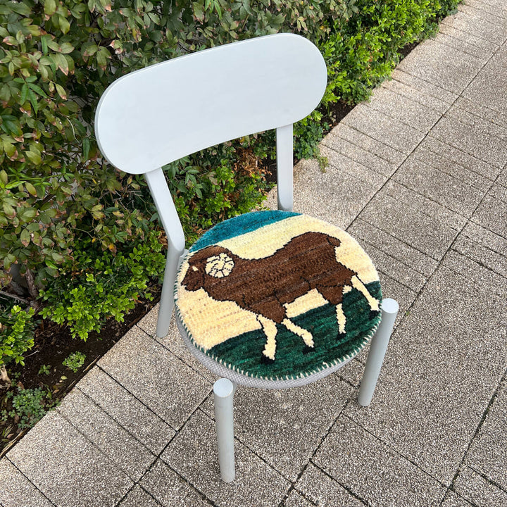 ギャッベ（ギャベ）カシュクリ　40×36cm（HP-70075）