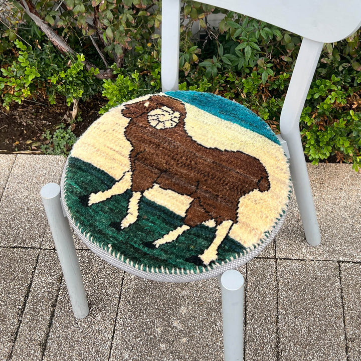 ギャッベ（ギャベ）カシュクリ　40×36cm（HP-70075）